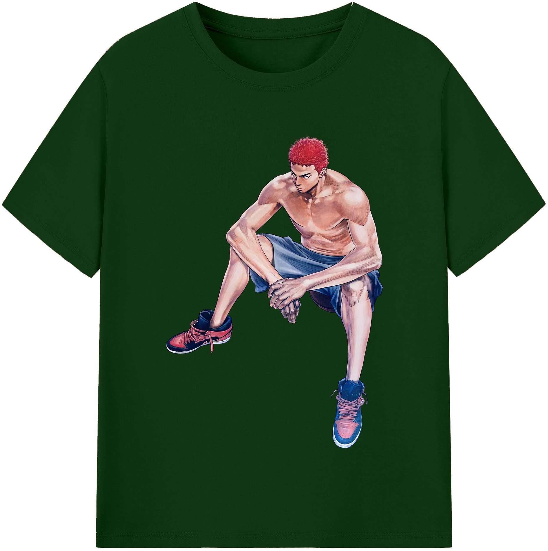 SLAM DUNK／スラムダンク 綿100％半袖Tシャツ（フロントプリント）